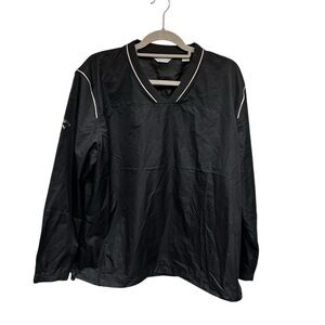 Men’s Callaway Black Windbreaker with Gray Accents Size XL